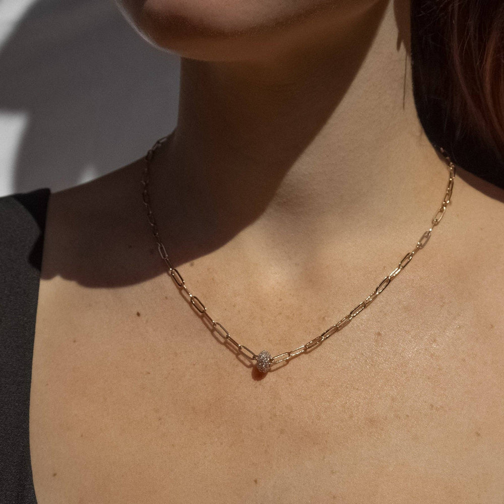 Astra Pavé Bead Charm: 14k Gold Plated - obligato