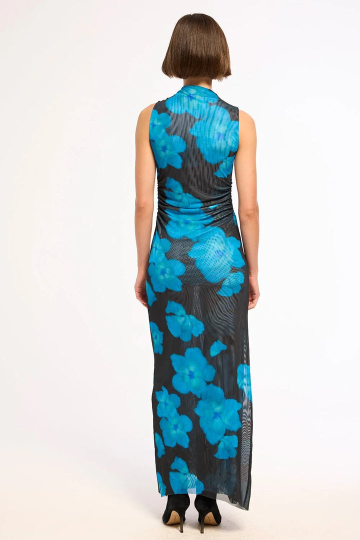 Athena Dress in Celestial Blue Mesh - obligato