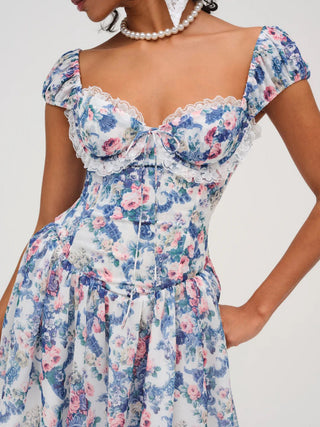 Audrey Floral Mini Dress - obligato