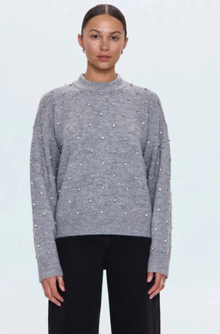 Aura Sweater in Charcoal Diamonte - obligato