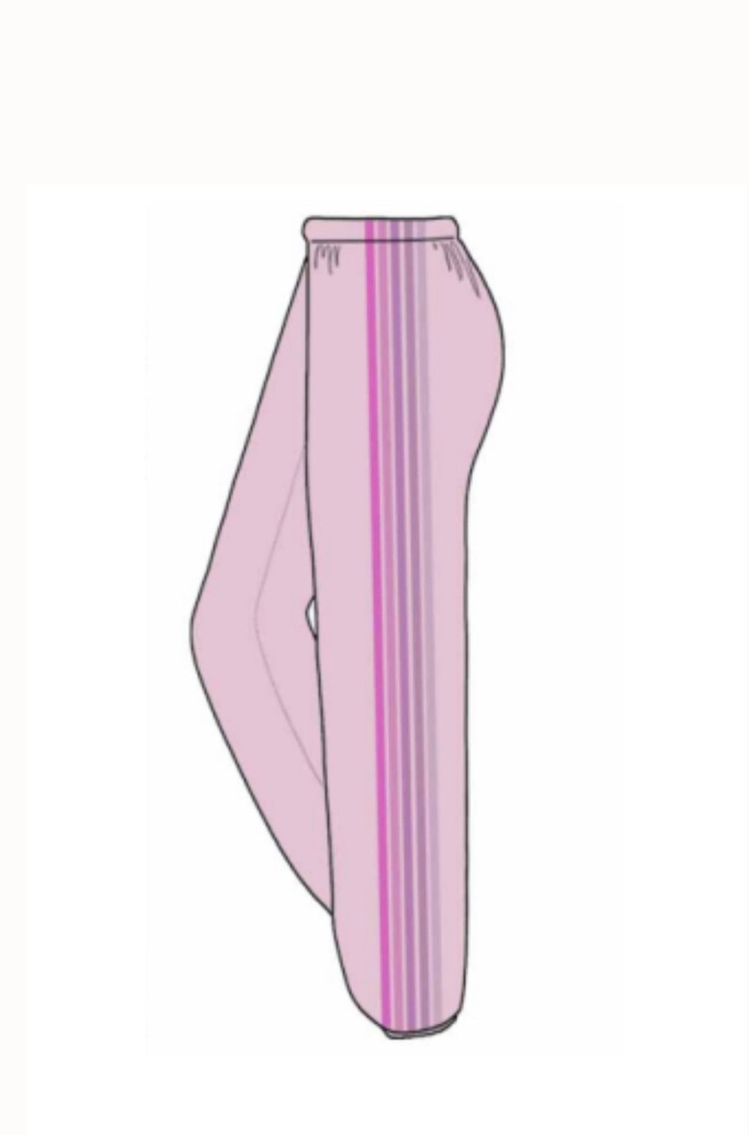 AV 5 Stripe Sweatpant in Mauve Pink - obligato