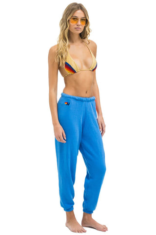 AV 5 Stripe Sweatpants Cobalt/Neon - obligato