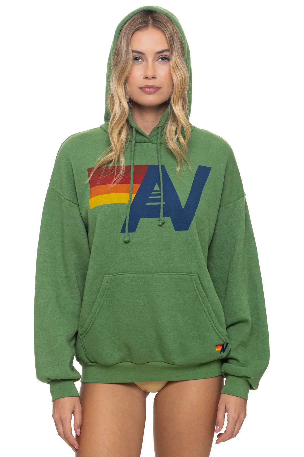 AV Logo Pullover Relaxed Hoodie - obligato