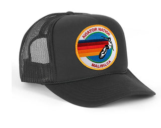 AV Malibu Trucker Hat in Black - obligato