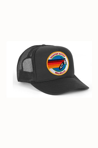 AV Malibu Trucker Hat in Black - obligato