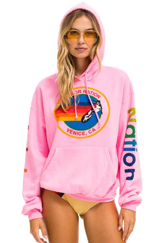 AV Relaxed Neon Pink Hoodie - obligato