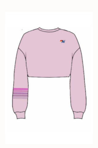 AV Rugby Stitch Cropped Crew Sweatshirt - obligato