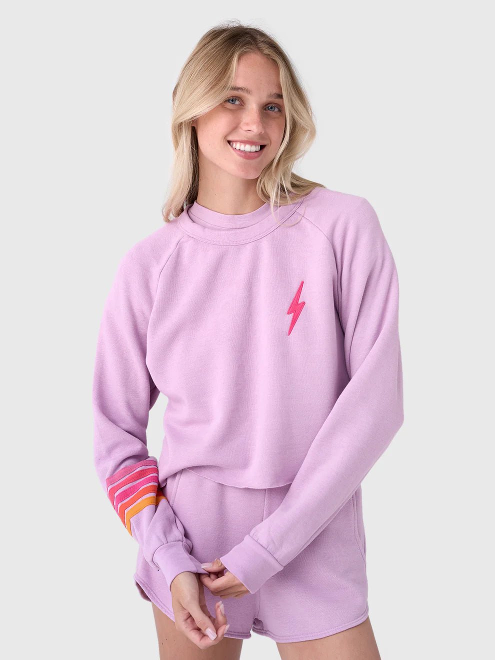 AV Rugby Stitch Cropped Crew Sweatshirt - obligato