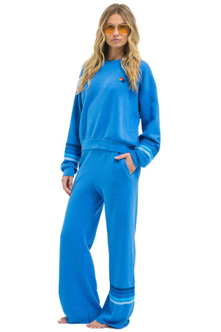 AV Wide Leg Sweatpant Cobalt - obligato