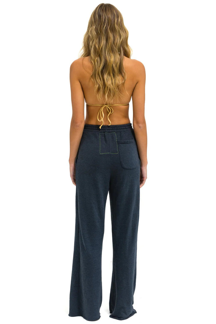 AV Wide Leg Sweatpant in Charcoal - obligato