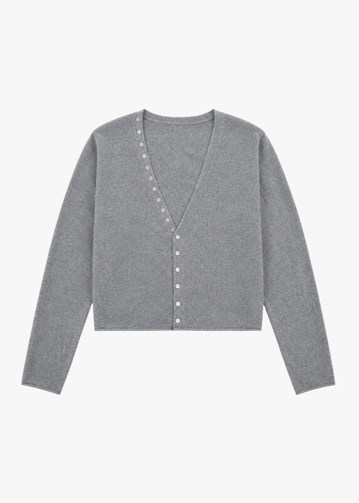 Avery Cashmere Sweater in Gray