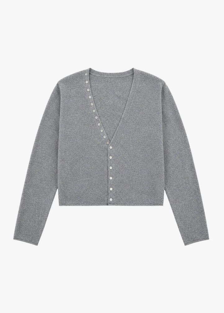 Avery Cashmere Sweater in Gray - obligato