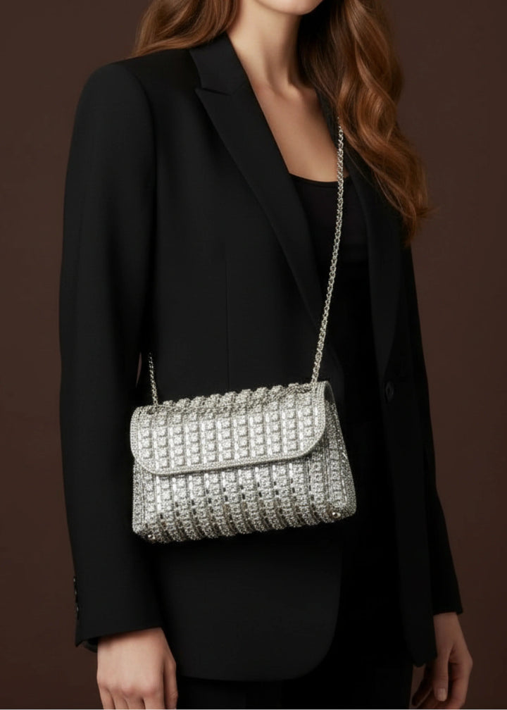 Avoir Bag in Silver Stones - obligato