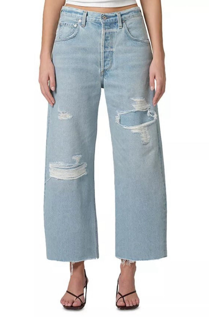 Ayla Raw Hem Crop In Vaquero - obligato