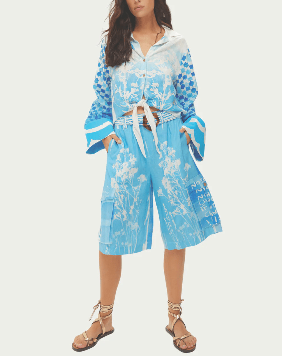 Ayla Tie Indigo Shirt - obligato