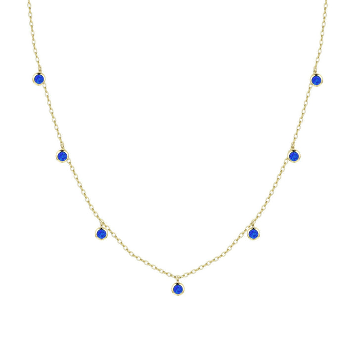 Opal Dew Drops Reversible Layering Necklace: White Opal