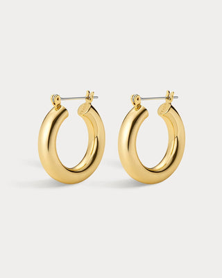 Baby Amalfi Tube Hoops - Gold - obligato