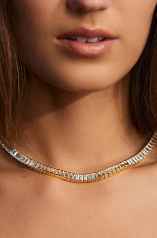 Baguette Tennis Necklace - obligato