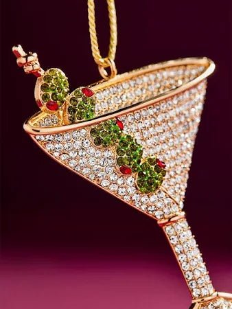 BaubleBar Pitted & Poured Martini Ornament - obligato
