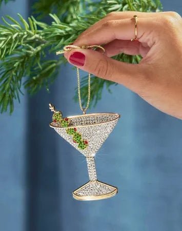BaubleBar Pitted & Poured Martini Ornament - obligato