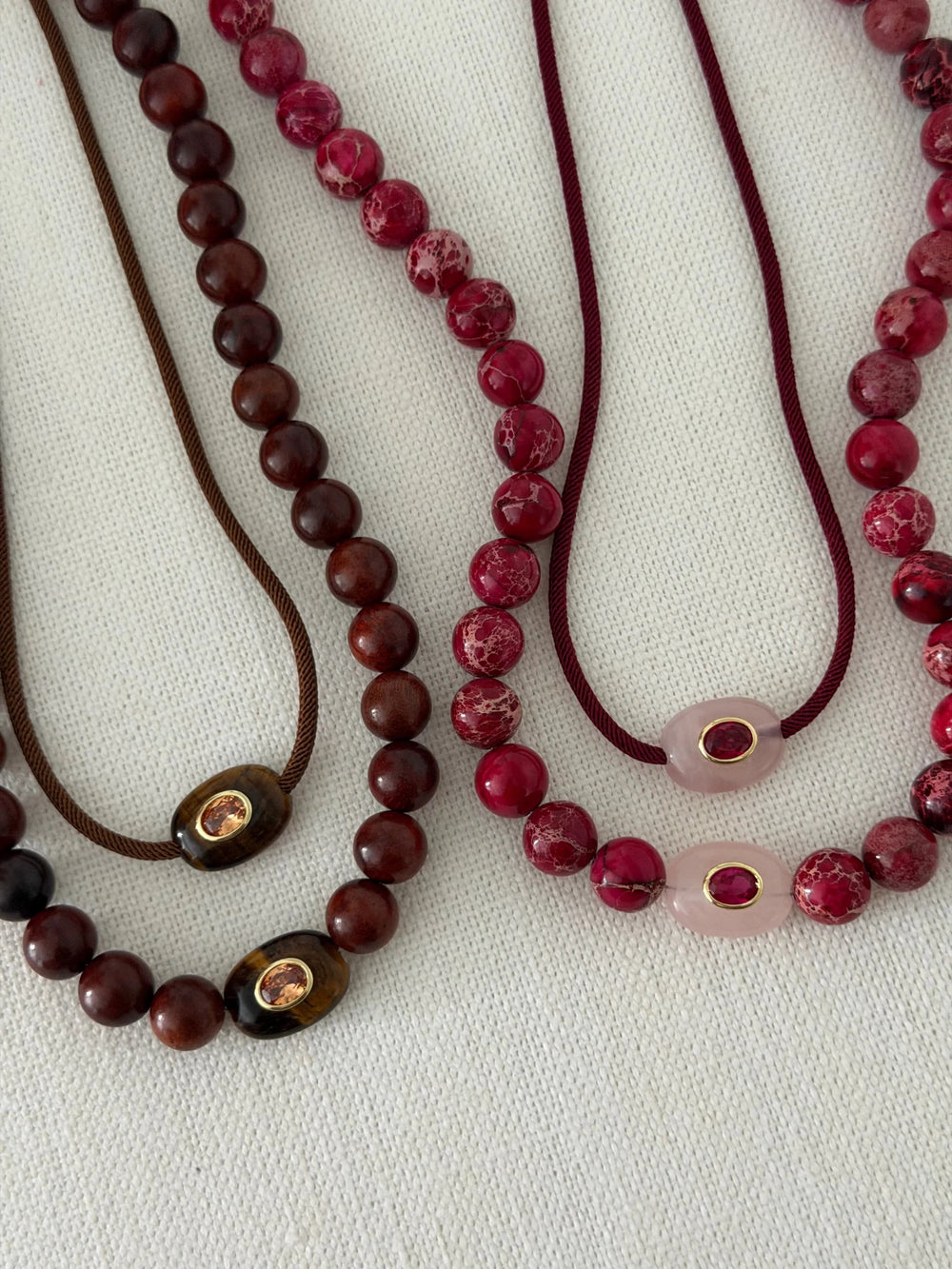 Beaded Hillstone Necklace - obligato