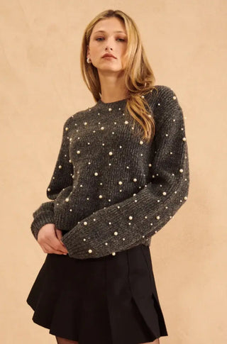 Bejeweled Granite Sweater - obligato