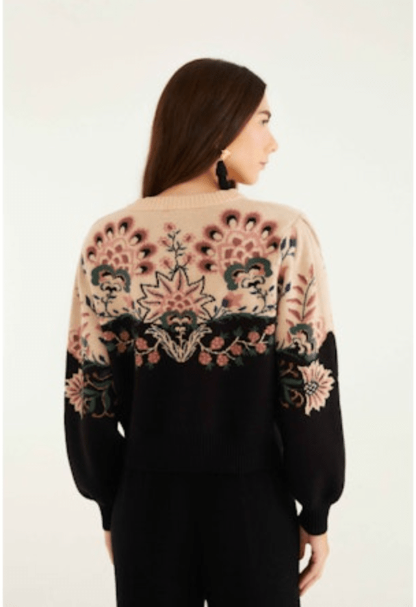 Belle Garden Mixed Knit Cardigan - obligato
