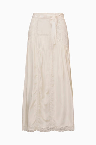 Beloria Silk Lace - Detailed Maxi Skirt - obligato