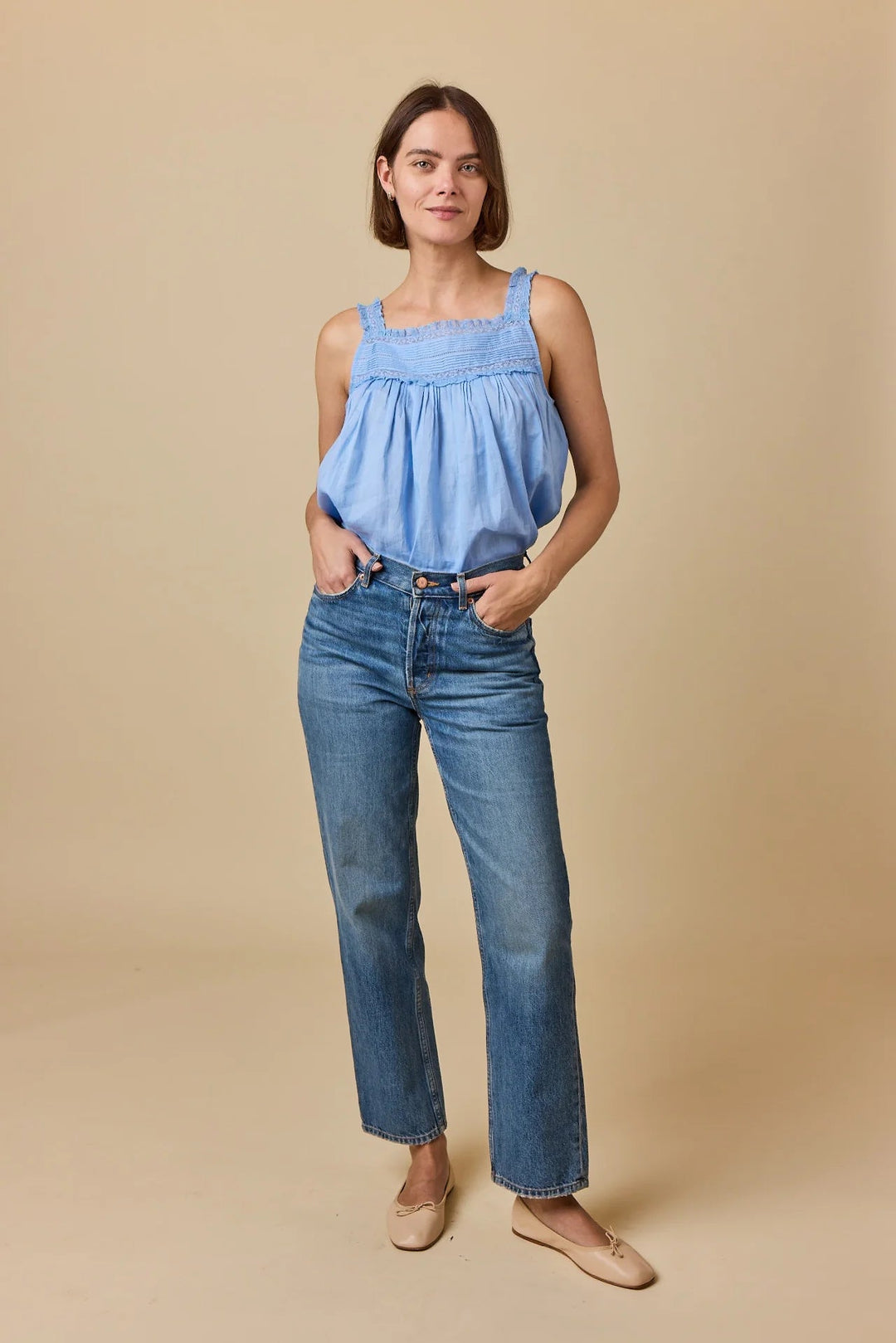 Benita Top in BlueJay - obligato