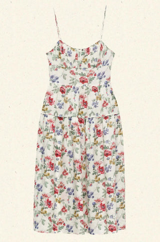 Benoit Dress in Ivory Wild Rose - obligato