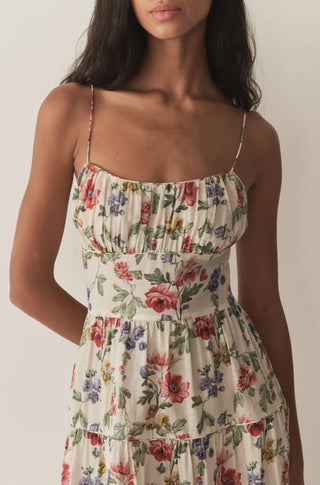 Benoit Dress in Ivory Wild Rose - obligato