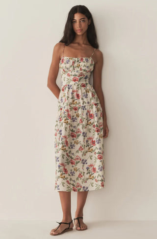 Benoit Dress in Ivory Wild Rose - obligato
