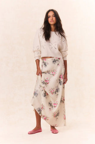 Bertha Silk Floral Maxi Skirt - obligato