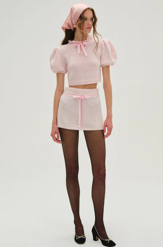 Beverly Mini Skirt in Pink - obligato