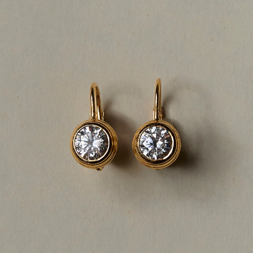 Bezel Drop Earring - obligato