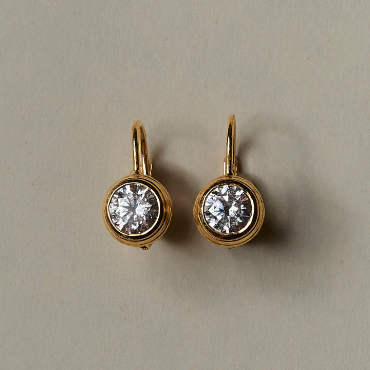 Bezel Drop Earring - obligato