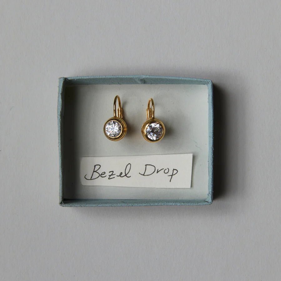 Bezel Drop Earring - obligato