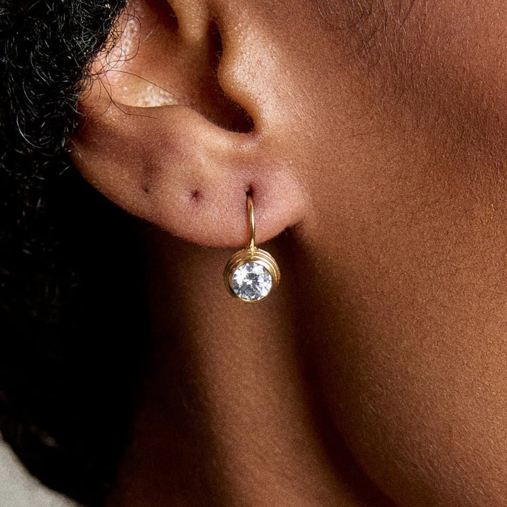 Bezel Drop Earring - obligato