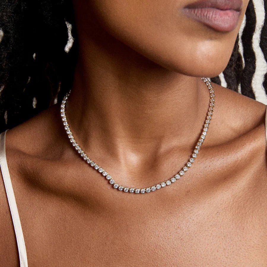 Bezel Tennis Necklace - obligato