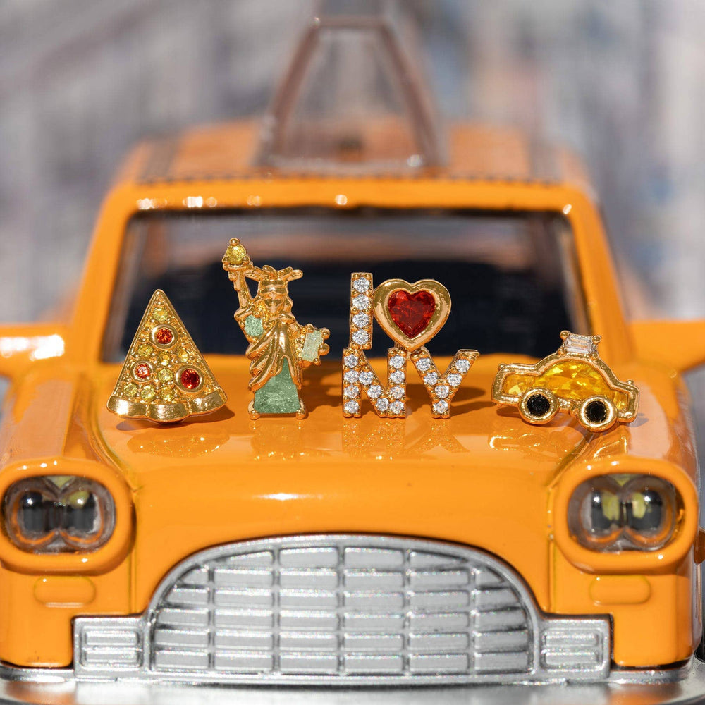 Big Apple Stud Set: Gold - obligato