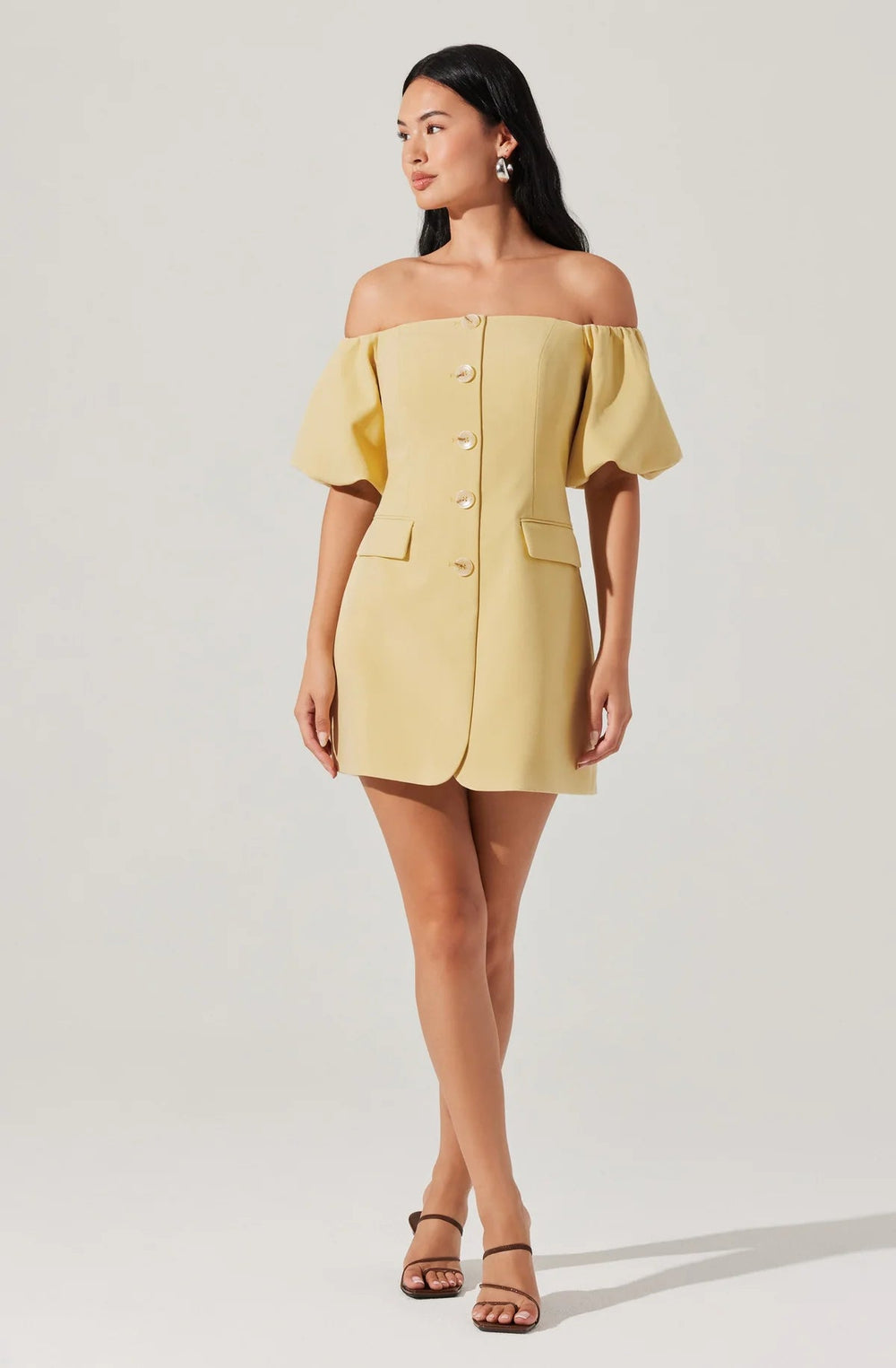 Biviana Dress in Butter Yellow - obligato