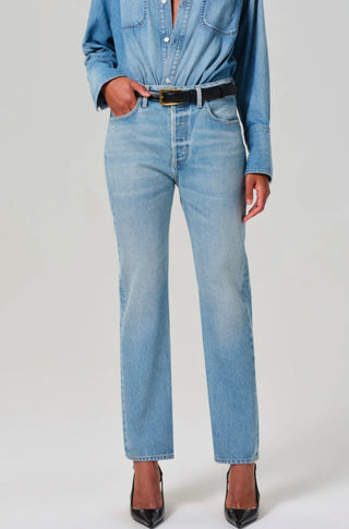 Blaine High Rise Straight Jean - obligato