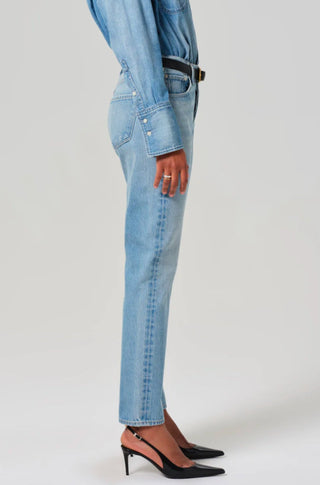 Blaine High Rise Straight Jean - obligato