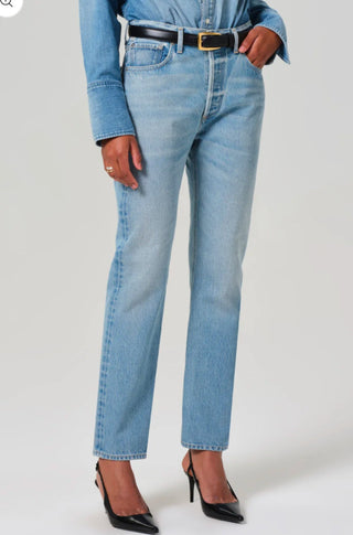 Blaine High Rise Straight Jean - obligato