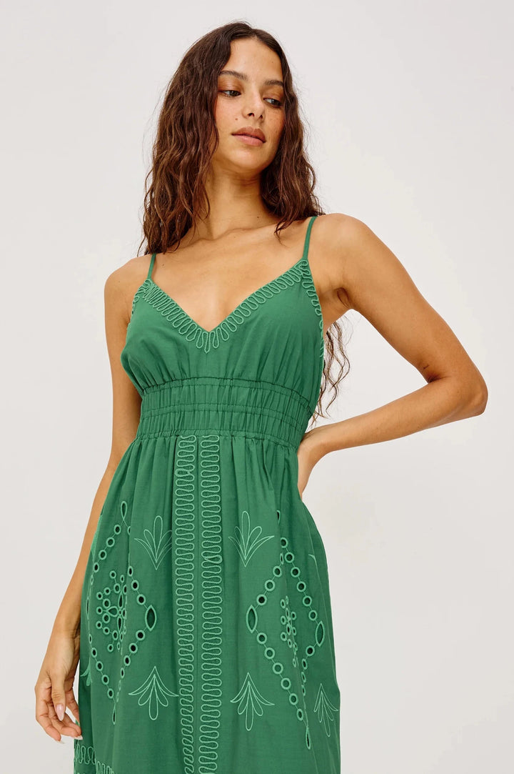 Blair Dress in Clover Green - obligato