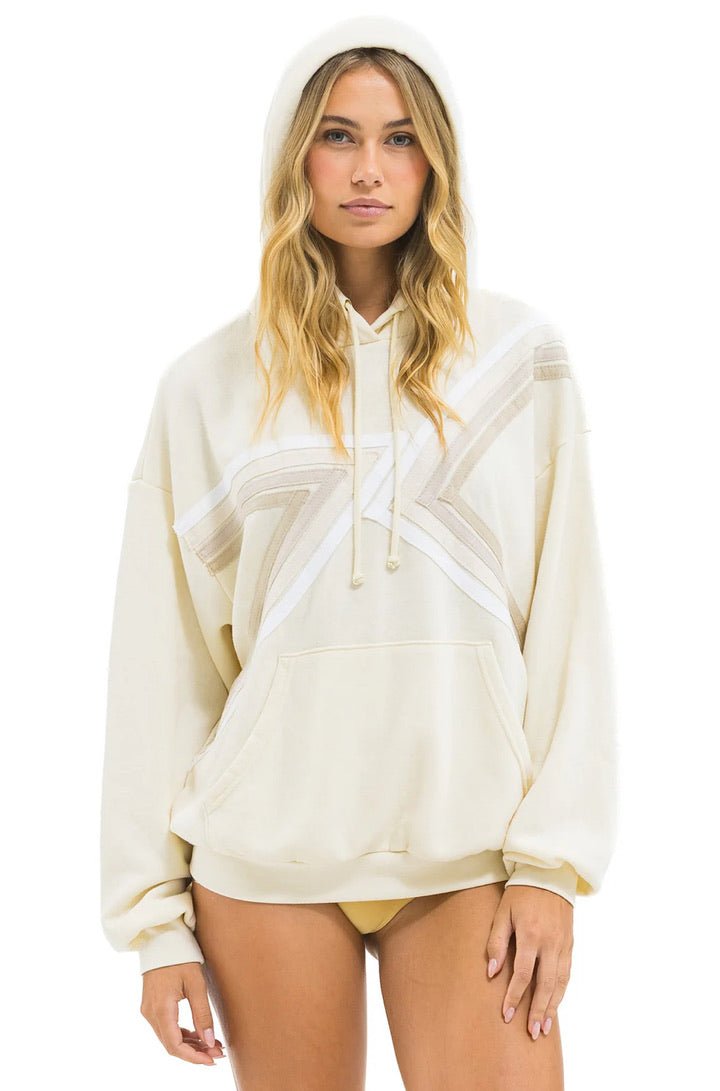 Blaze Pullover Hoodie in Vintage White - obligato