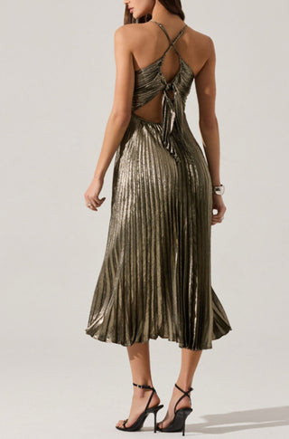 Blythe Dress in Black Gold - obligato