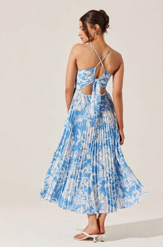 Blythe Dress in Blue Floral - obligato