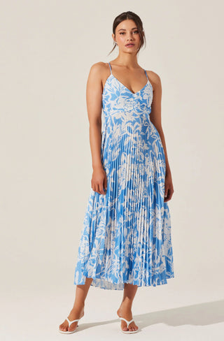 Blythe Dress in Blue Floral - obligato