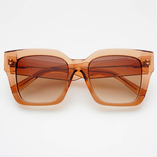 Bon Chic Acetate Oversized Square Sunglasses: Crystal Brown - obligato